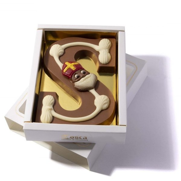 Decoletter Chocolade Melk S vorm Sinterklaas - Prijs is per doos EH van 25 stuks