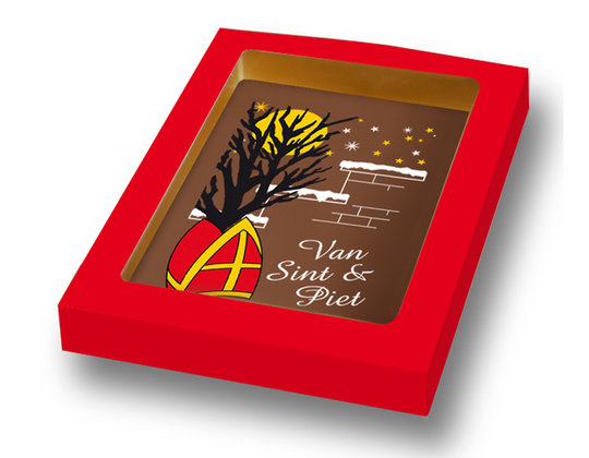 Sinterklaas geschenken chocoladeletters kruidnootjes Sint Kado bedrukte chocolade speculaas en meer